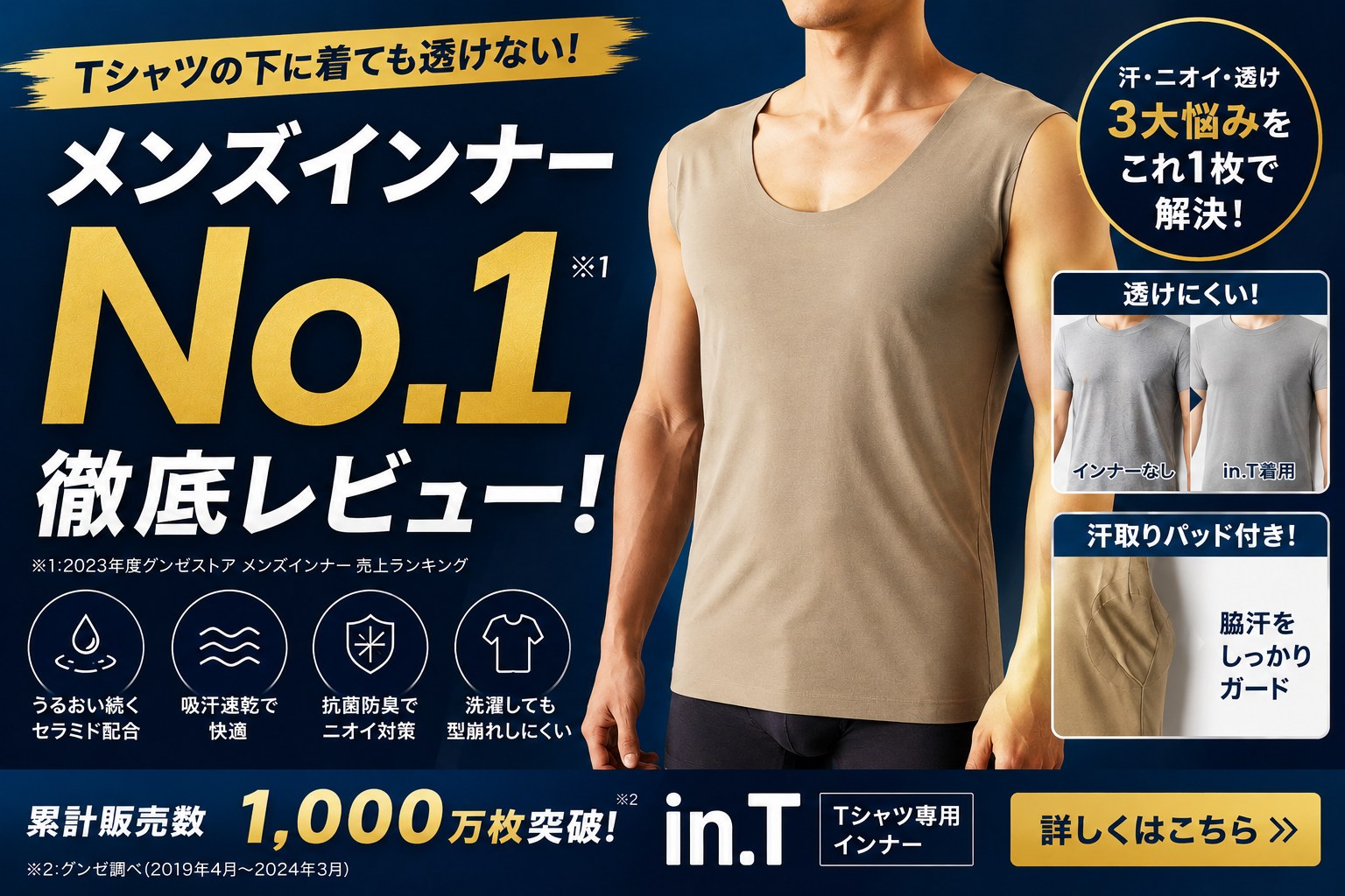 GUNZE in.T Tシャツ専用インナー 徹底レビュー — Smart Select